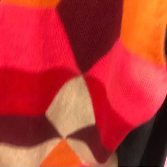 CAbi Style #171 Womens Argyle Front Pocket Long Sleeve Button Front Cardigan - Picture 3 of 7